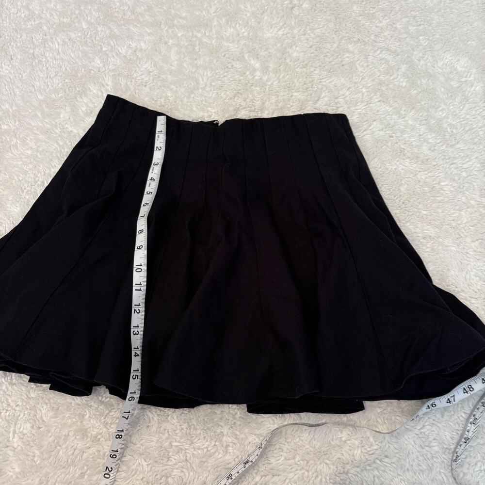 J. Crew Womens Godet Mini Skirt Black Chino Pleated Preppy Classic School Chic 6 - Picture 5 of 7